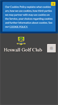Mobile Screenshot of heswallgolfclub.com